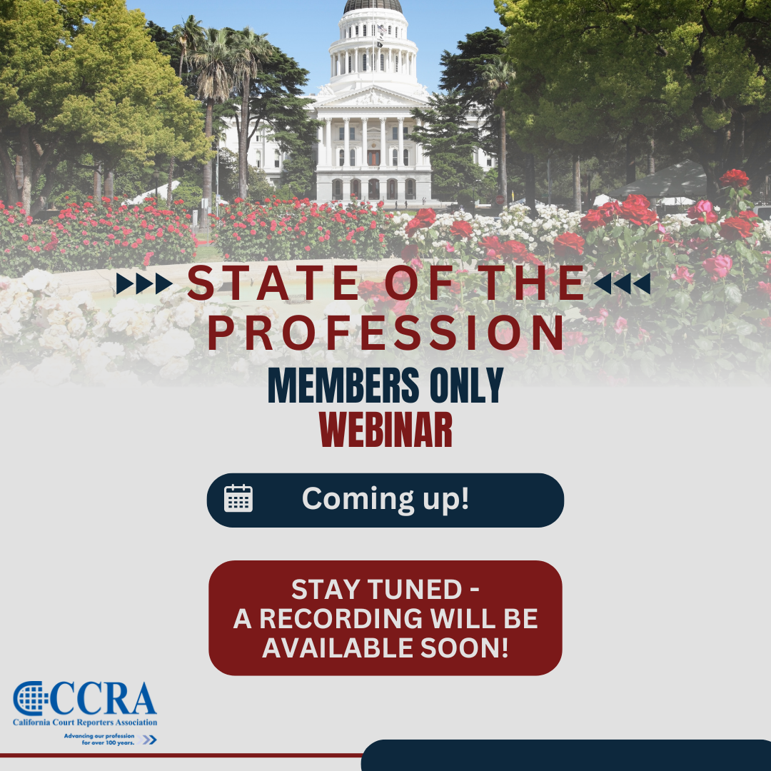 State of the Profession Webinar - Recording Available Soon