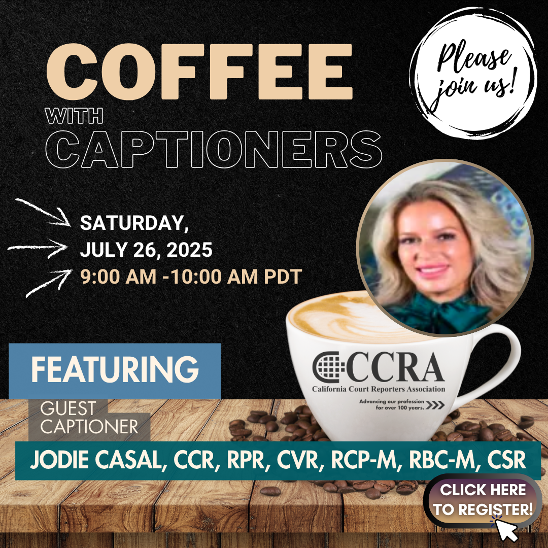 Coffee with Captioners